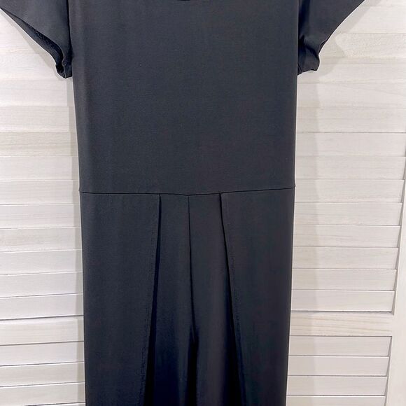 Jumpsuit Size 1X H by Halston Jet Set Jersey Black Like New - Picture 5 of 13